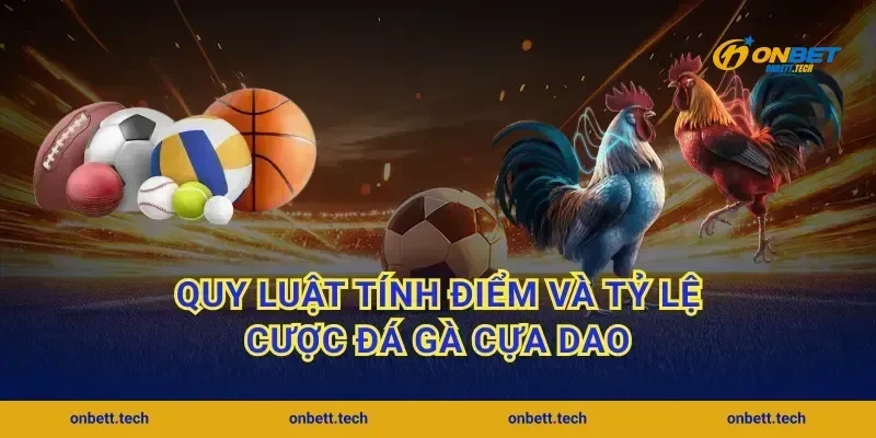 Quy luật tính điểm và tỷ lệ cược đá gà cựa dao